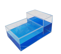 Acrylic Aqaurium Fishtank 2 Level Water Tank Riser Glorify Store Display Trophy