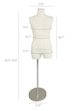 Female Mannequin Body Bust Forms Manikin Size 6 8 Bust 34 Waist 28 Hip 38 21600
