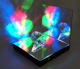 LED Mirrored Riser Display Platform Bottle Glorifier Jewelry Watch Cellphone
