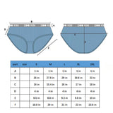 6PK Womens Cotton Underwear Lace Hipster Panties Briefs Assorted Colors 21801-M