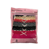6PK Womens Cotton Underwear Lace Hipster Panties Briefs Assorted Colors 21803-XL