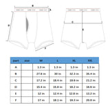 5PK Men's Soft Cotton Boxer Briefs Fly Front Underwear Size: M. Fit for waist size: 27.6. 21808-M