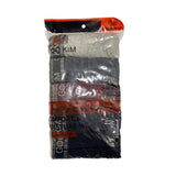 5PK Men's Soft Cotton Boxer Briefs Fly Front Underwear Size: L. Fit for waist size: 30. 21809-L