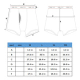 5PK Men's Soft Cotton Boxer Briefs Fly Front Underwear Size: M. Fit for waist size: 27.6. 21810-M