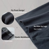 5PK Men's Soft Cotton Boxer Briefs Fly Front Underwear Size: L. Fit for waist size: 30. 21811-L