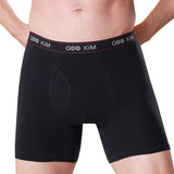 5PK Men's Soft Cotton Boxer Briefs Fly Front Underwear Mesh Fly Pouch  Size: XXL. Fit for waist size: 35.4 21813-XXL