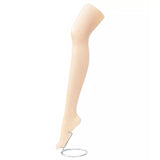 FixtureDisplays? Plastic Mannequin Leg for Display, Commercial Female Standing Leg with Metal Rack, Fleshtone Christmas Leg Lamp DIY 18139