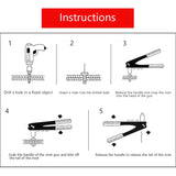 Rivet Gun 4-Size 3/32" (2.4mm), 1/8" (3.2mm), 5/32" (4mm), and 3/16" (4.8mm) 21875