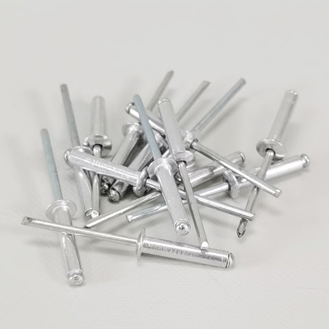 M4x20 Blind Rivets 100 Pack Aluminium Open End Flange Fasteners Sheet ...