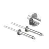 M4x20 Blind Rivets 100 Pack Aluminium Open End Flange Fasteners Sheet Metal 21876