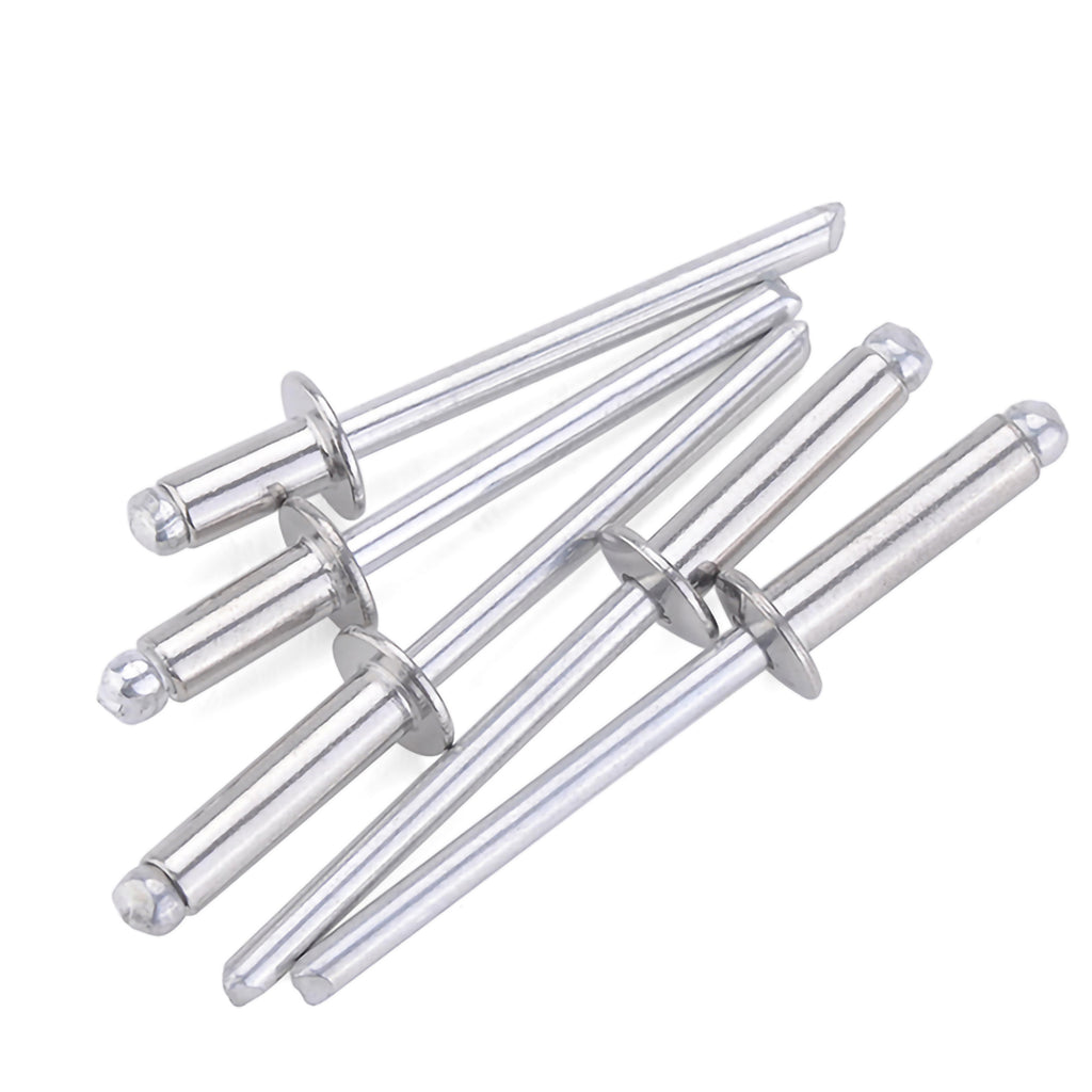 M4x20 Blind Rivets 100 Pack Aluminium Open End Flange Fasteners Sheet ...