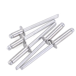 M4x20 Blind Rivets 100 Pack Aluminium Open End Flange Fasteners Sheet Metal 21876