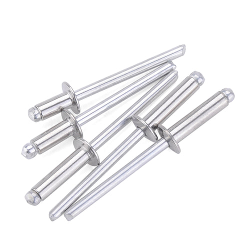M4x20 Blind Rivets 100 Pack Aluminium Open End Flange Fasteners Sheet Metal 21876