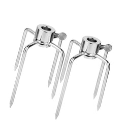 Grill Rotisserie Meat Forks 2PK Fits 5/16 Inch Square Spit Rods Chicken Barbecue 21892