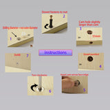 10PK Cam Fittings Size 15 x 12mm Dowel Size M6 x 40mm Nut Size 10.4x5.5x10.4mm 21893