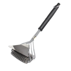 Grill Brush Scraper Bristle Free 17.1X5.5X2.7" Safe BBQ Clean Stainless Grate 21906