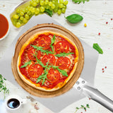 Aluminum Pizza Peel, Wooden Handle, 12 X 14 Inch Blade, 25 Inch Overall Length 21910