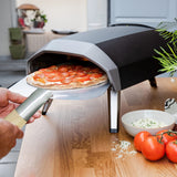 Aluminum Pizza Peel, Wooden Handle, 12 X 14 Inch Blade, 25 Inch Overall Length 21910