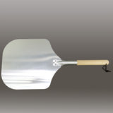 Aluminum Pizza Peel, Wooden Handle, 12 X 14 Inch Blade, 25 Inch Overall Length 21910