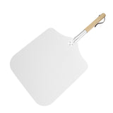 Aluminum Pizza Peel, Wooden Handle, 12 X 14 Inch Blade, 25 Inch Overall Length 21910
