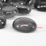 10 lbs Round Fire Glass Propane Fire Pit Fireplace Glass Rocks Shinny BLack 21915