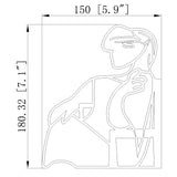 5.9 X 0.8 X 7.1" Inspired Figure Decoration Your Space with Cultural Charm 21940-42