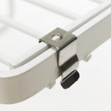 11X8.8X7.5" White 2 PK Metal Shelf Stackable Raised Display Stand Riser Storage 21940-50