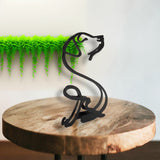 3.5X5.5X0.4" Graceful Metal Labrador Retriever Art Enhancing Modern Interiors 21940-71