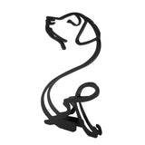3.5X5.5X0.4" Graceful Metal Labrador Retriever Art Enhancing Modern Interiors 21940-71