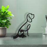 5.1X5.5X0.4" Graceful Metal Beagle Art Modern Interiors with Elegance 21940-74