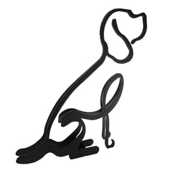 5.1X5.5X0.4" Graceful Metal Beagle Art Modern Interiors with Elegance 21940-74