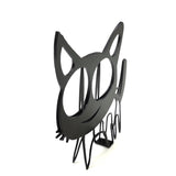 4.6X4.9X0.4" Graceful Metal Cat Art Modern Interiors with Elegance 21940-80