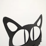 4.6X4.9X0.4" Graceful Metal Cat Art Modern Interiors with Elegance 21940-80