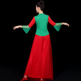 Chinese Traditional Folk dance-Dongbei Yangge Practice/Peformance Costume Dress 21949