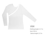 Long Sleeve Tibetan Dance Dress Top Shirt White  21951