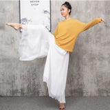 Chifon Women's Wide Leg Pavanna Pants for Yoga Chinese Traditional Classic Dance 21953