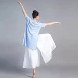 Chifon Women's Wide Leg Pavanna Pants for Yoga Chinese Traditional Classic Dance 21953