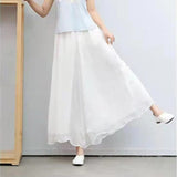 Chifon Women's Wide Leg Pavanna Pants for Yoga Chinese Traditional Classic Dance 21953