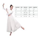 Chifon Women's Wide Leg Pavanna Pants for Yoga Chinese Traditional Classic Dance 21953
