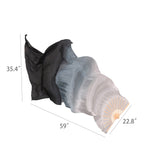 1 PCS 1.5m Women Imitation Silk Dance Fan Veil, Ink Gradient Color Dance Fan 21969