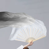 1 PCS 1.5m Women Imitation Silk Dance Fan Veil, Ink Gradient Color Dance Fan 21969