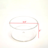 Acrylic Round Display w/ a Hole Transparent Cylinder Riser Stands Clear Vase 21993
