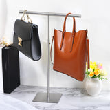 Display Stand T Shaped Adjustable Height Jewelry/Scarf/Handbag Metal Bag Holder 21995