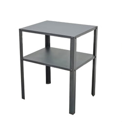 Metal 2-Tier Shelf Nightstand 14X11X17" Sturdy Riser 50 lbs Capacity End Table 22003