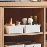 Plastic Storage Bin w/ Lid White Stackable Box Closet Pantry Kitchen Organizer 22008