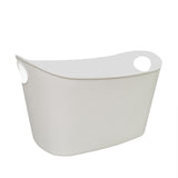 2PK 30L Laundry Basket w/ Handles White Plastic Multi-functional Storage Basket 22013-2PK