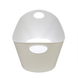 2PK 30L Laundry Basket w/ Handles White Plastic Multi-functional Storage Basket 22013-2PK