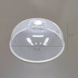 11.4 Inch Microwave Splatter Cover Clear for Food with Adjustable Steam Vents 22015