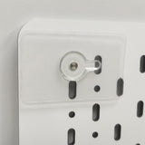 Pegboard Wall Organizer Panels 22X22X0.2" White Pegboard Wall Mount Tool Storage 22018