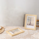 4PK 5X7"7X5 Natural Wood Photo Frame Picture Acrylic Lenase Sign Menu Holder 22020-5x7